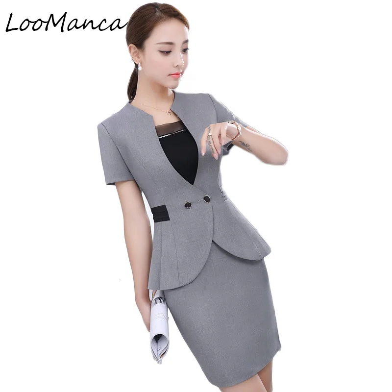 Popular Grey Skirt Suits-Buy Cheap Grey Skirt Suits lots