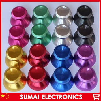 

10pair/lot Aluminum Alloy Metallic Metal Analog Thumb stick for Sony PS4 Joystick Caps for Dualshock 4 Controller