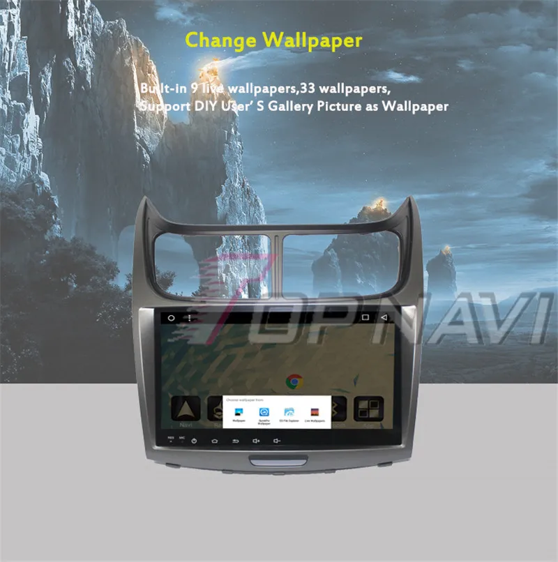 2 din android car radio For Chevrolet Sail 2014