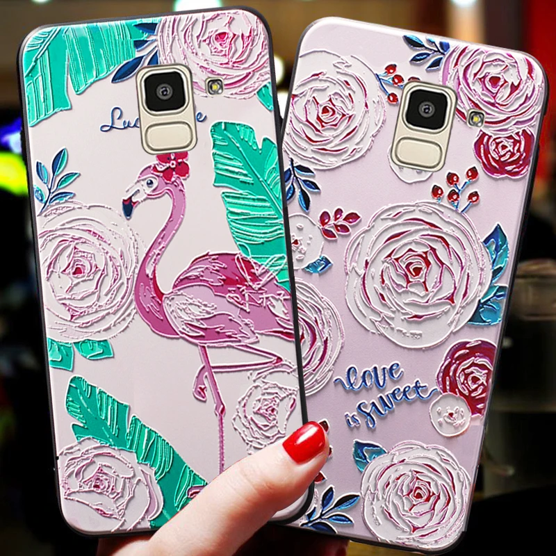 

YonLinTan 3D Phone coque,cover,case For Samsung galaxy j6 j 6 2018 on Cartoon Silicone luxury soft Silicon back phone cases