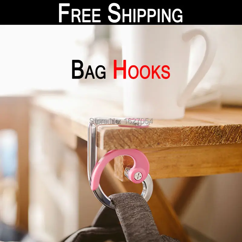 Free Shipping!safe stayput bagholder Folded Handbag Tote Tables Hook