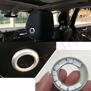 

2pcs Car ABS Chrome Auto Seat Pillow Sequins Cover Trim For Kodiaq 2017 Car Styling