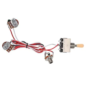 

Guitar Wiring Harness 3Way Toggle Switch 1V1T 500k Electric Guitar 2 Humbucker
