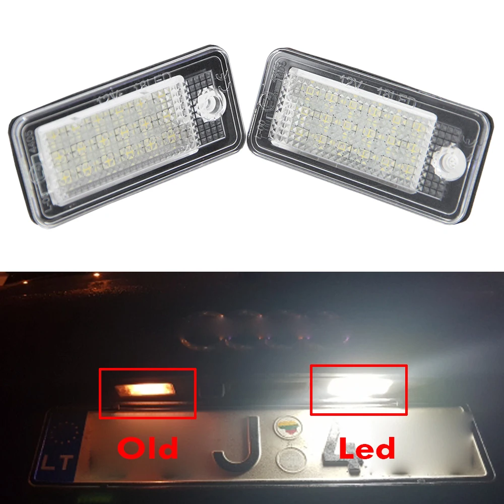 Targa LED La Luce Giorno 18-SMD Bianco Per Audi A8 A4 S4 B6 B7 A6