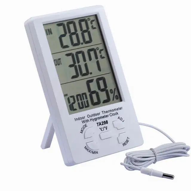Buy New Indoor Outdoor LCD Digital Solar Temperature