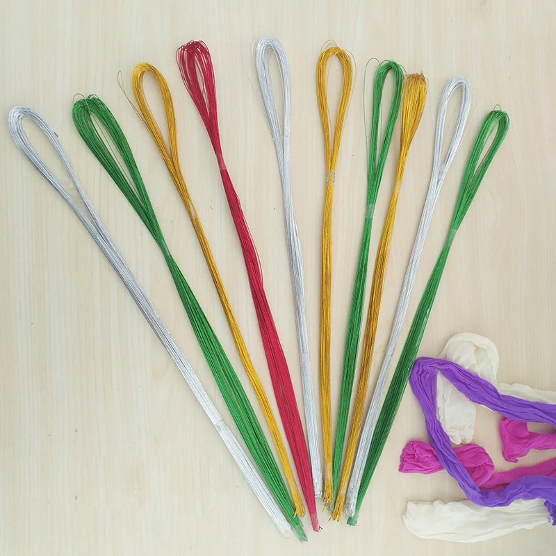 

80pcs 26# Stockings Flower Material Floral Colorful Iron Wires for DIY Nylon Mesh Stocking Flowers DIY Jewelry Making Materials