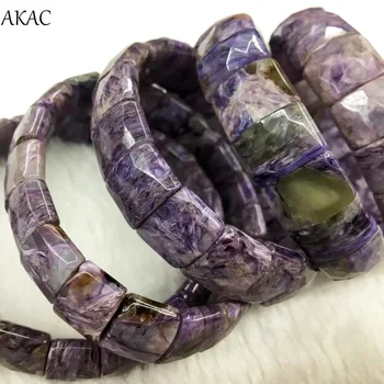 

Genuine charoite bangle charoite faceted bracelet