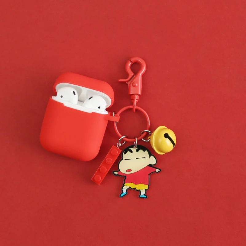 

New Cute Cartoon Crayon Shinchan Pendant for Apple Airpods Bluetooth Earphone Accessories Airpods Headphone Protective Cover