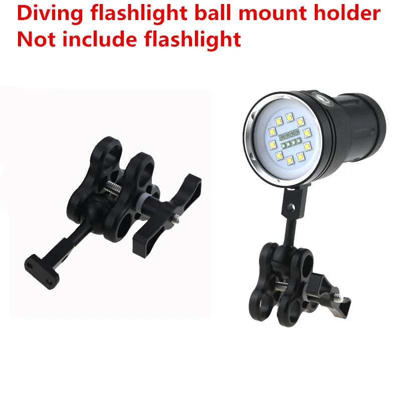 Universal Tactical Aluminum Alloy Ball Handle Adapter Flashlight Camera