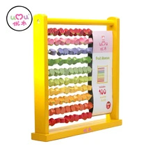 [Umu] Обучение и образование деревянный Игрушечные лошадки фрукты счеты деревянные Игрушечные лошадки для Для детей развивающие игрушки