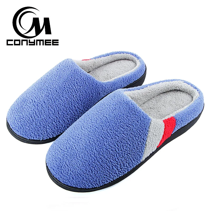 

CONYMEE Home Fur Slippers Winter Shoes Woman Sneakers Indoor Warm Pantufa Cotton Bayan Terlik Plus Size Women Fluffy Slippers