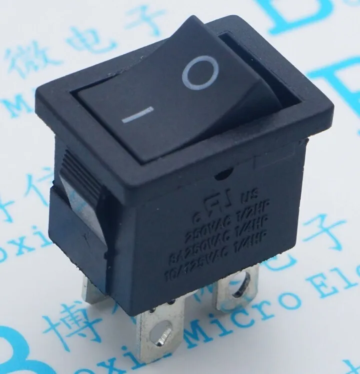 5PCS/Lot 21x15mm KCD1-104 Rocker Switch boat rocker power switch Black 4 pin 2 terminal
5PCS/Lot 21x15mm KCD1-104 Rocker Switch boat rocker power switch Black 4 pin 2 terminal