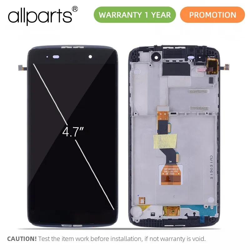 

4.7'' Original LCD For Alcatel One Touch Idol 3 Display Touch Screen with Frame 6039 6039A 6039K 6039Y OT6039 Replacement Parts
