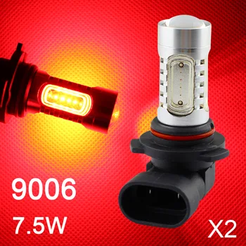 

2X Foglight DRL Lamp Accessories Set For Vehicle LED Fog Light Driving 7.5W HB4 9006 9006HP 9006XS Bulb Projector Trim