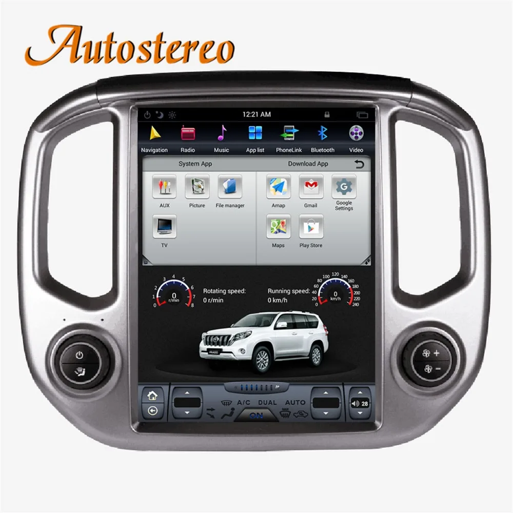 Top Android Tesla style Car GPS Navigation For Chevrolet Colorado/GMC CANYO headunit multimedia radio tape recorder IPS no DVD IPS 1
