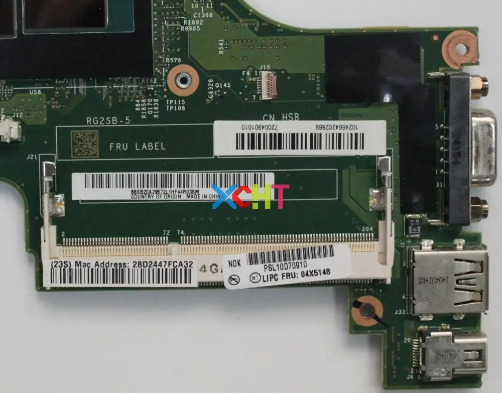 Для lenovo ThinkPad X240 FRU: 04X5148 w i5-4300U cpu ноутбук материнская плата Рабочая