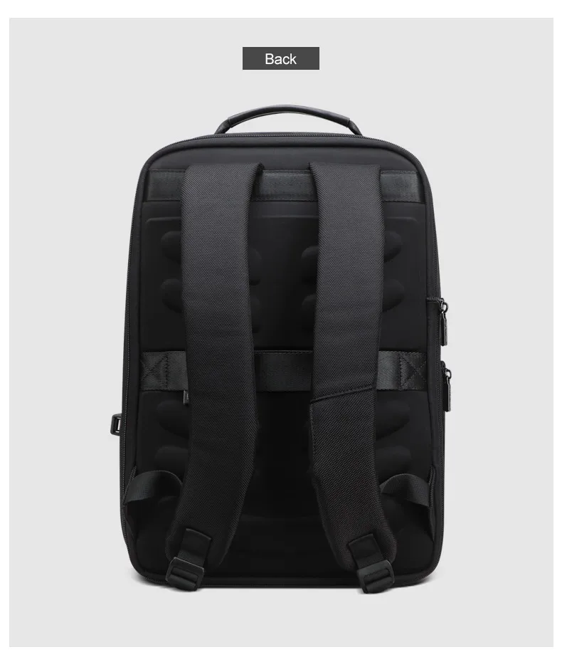 BOPAI, черный мужской рюкзак, водонепроницаемый, на молнии, для передней сумки, мужской бизнес рюкзак для путешествий, 15,6 дюймов, рюкзак для компьютера, mochila