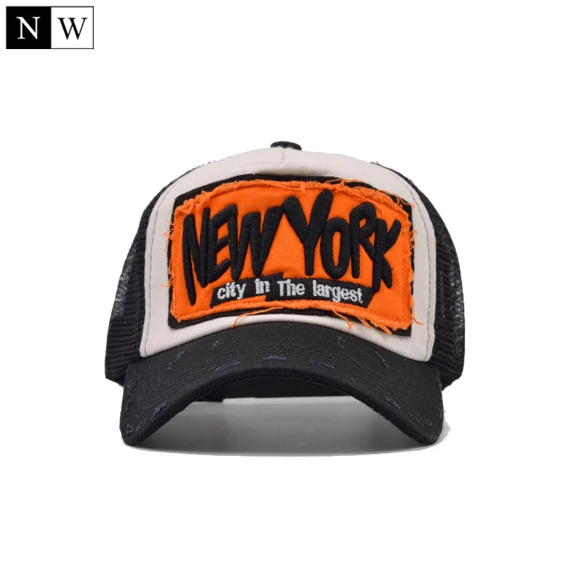 5 панель NY бейсболка с сеткой бренд Snapback шляпа водителя грузовика Нью-Йорк бейсболка s для мужчин женщин девочек мальчиков летняя сетчатая Кепка