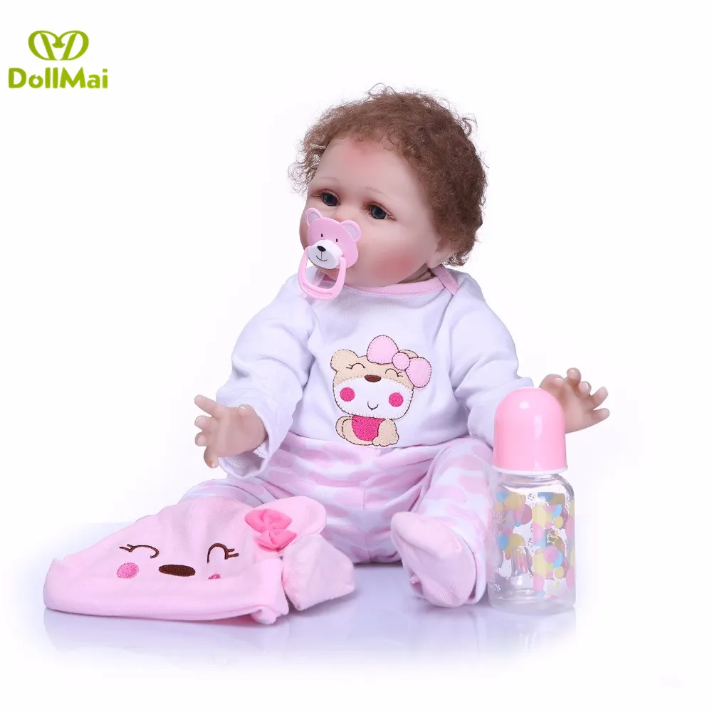 

NPKCOLLECTION 55cm Full Silicone Reborn Baby Doll Handmade Baby Alive Toys For Bouquets Doll Bebe Reborn Girls Playmate Gift