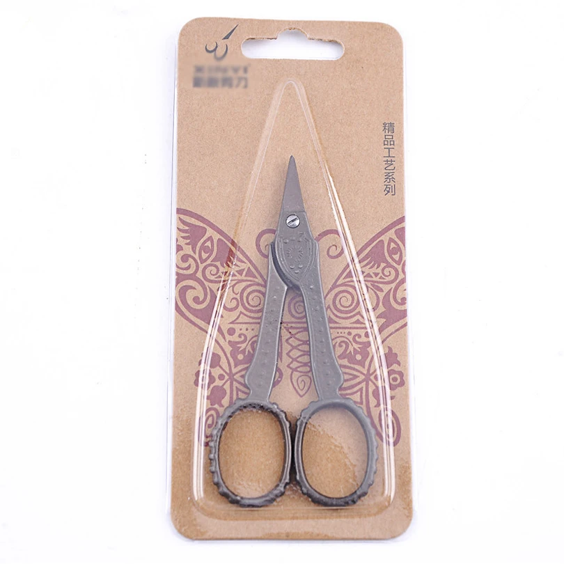 Винтажные стильные ножницы с цветочным узором античный серебряный тон для шитья художественная вышивка канцелярские принадлежности ножницы для ткани