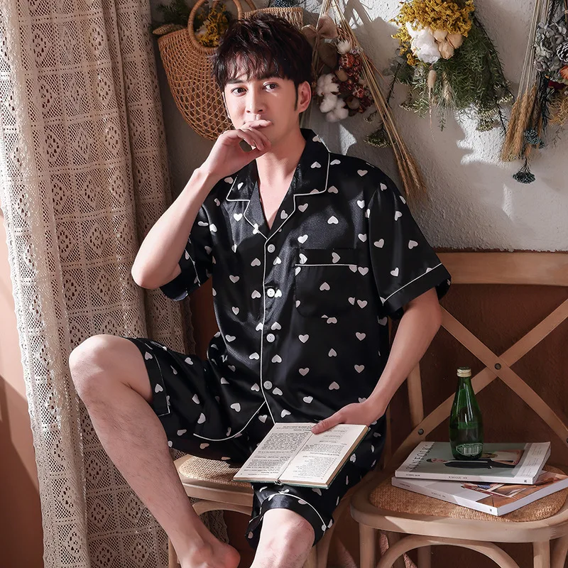 Пижама BZEL для мужчин и женщин одежда сна с милым мультяшным рисунком сердца