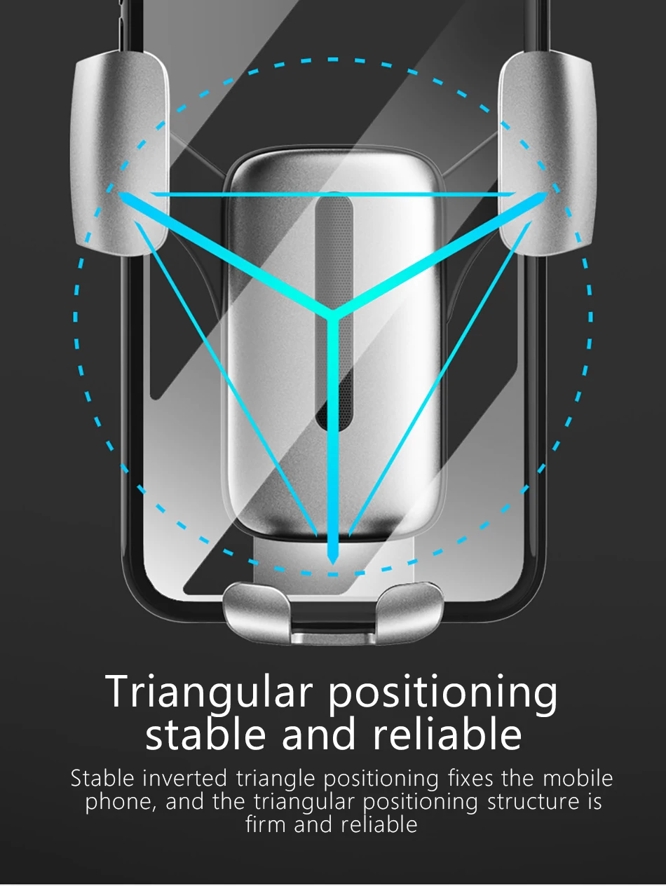 !ACCEZZ Universal Air Vent Car Phone Stand Holder For Samsung S9 iPhone X 8 Xiaomi Huawei Bracket Aluminum Alloy Support Holder (5)