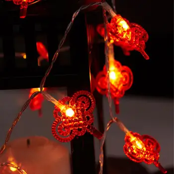 

Led light string Chinese knot small pepper string Lucky New Year Christmas Decoration lamps garland Wedding Party lighting