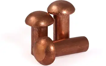 

10pcs M3 round head rivet copper rivets nail cap nails no thread screws 5-20mm length