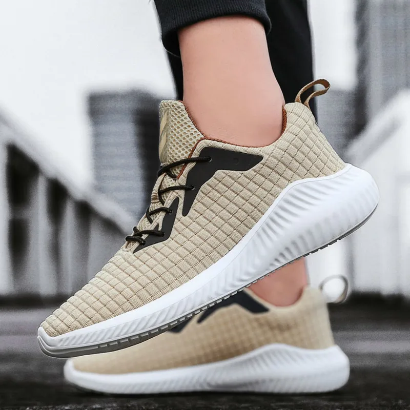 

2019 Fashion Men Casual Shoes Summer Outdoor Breathable Work Shoes Men Sneakers Mesh Shoes Air Cushion Male Non-slip Adult Shoes