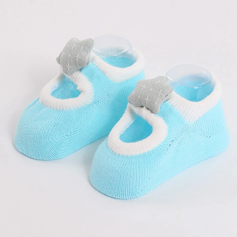 Милые Нескользящие носки для новорожденных девочек и мальчиков мягкий удобный Воздухопроницаемый носки-тапочки для маленьких девочек