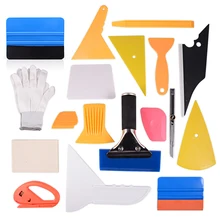 EHDIS 18 шт. виниловая пленка для автомобиля, набор инструментов из углеродного волокна, скребок для снега, нож, резак, лезвие, тонировка, наклейка, набор инструментов