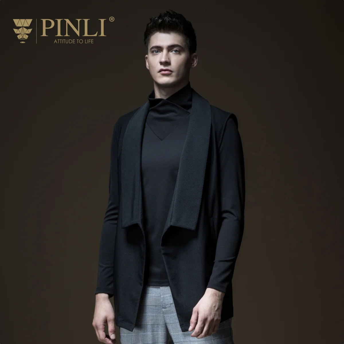 Мужская жилетка Regatas Masculino Pinli новая осенняя утонченная безрукавка B183307351 2019|Майки|