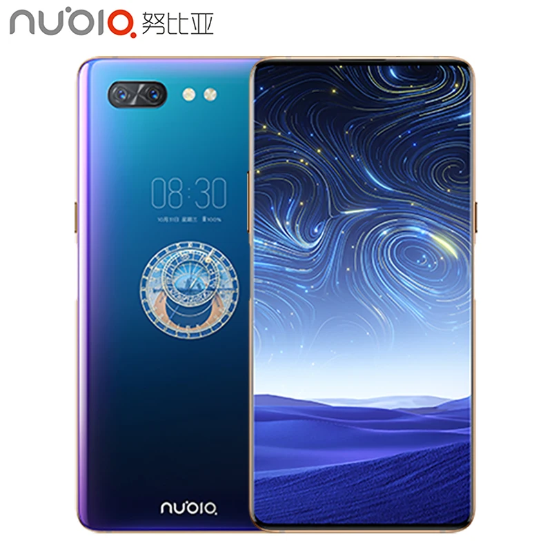 Оригинальный мобильный телефон Nubia X 6,26 дюймов 8 Гб ОЗУ 512 Гб ПЗУ Snapdragon 845 Octa-core Android 8,1 Dual camera 3800 мАч смартфон