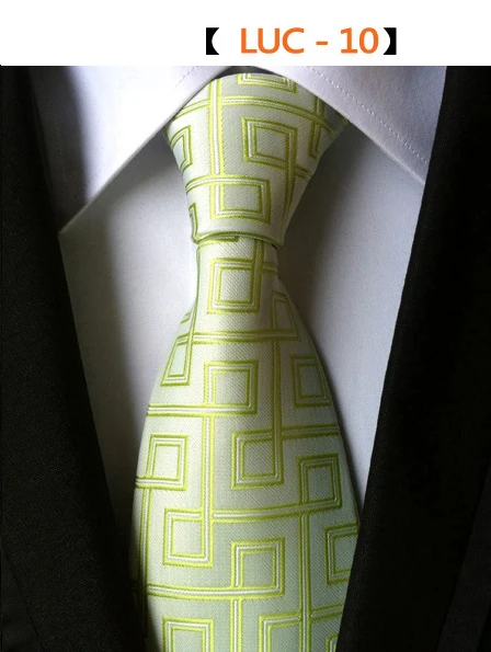 RBOCOTT модный клетчатый галстук мужские полосатые галстуки 8 см галстук черный галстук для формального бизнеса жениха Свадебные вечерние аксессуары - Цвет: 10
