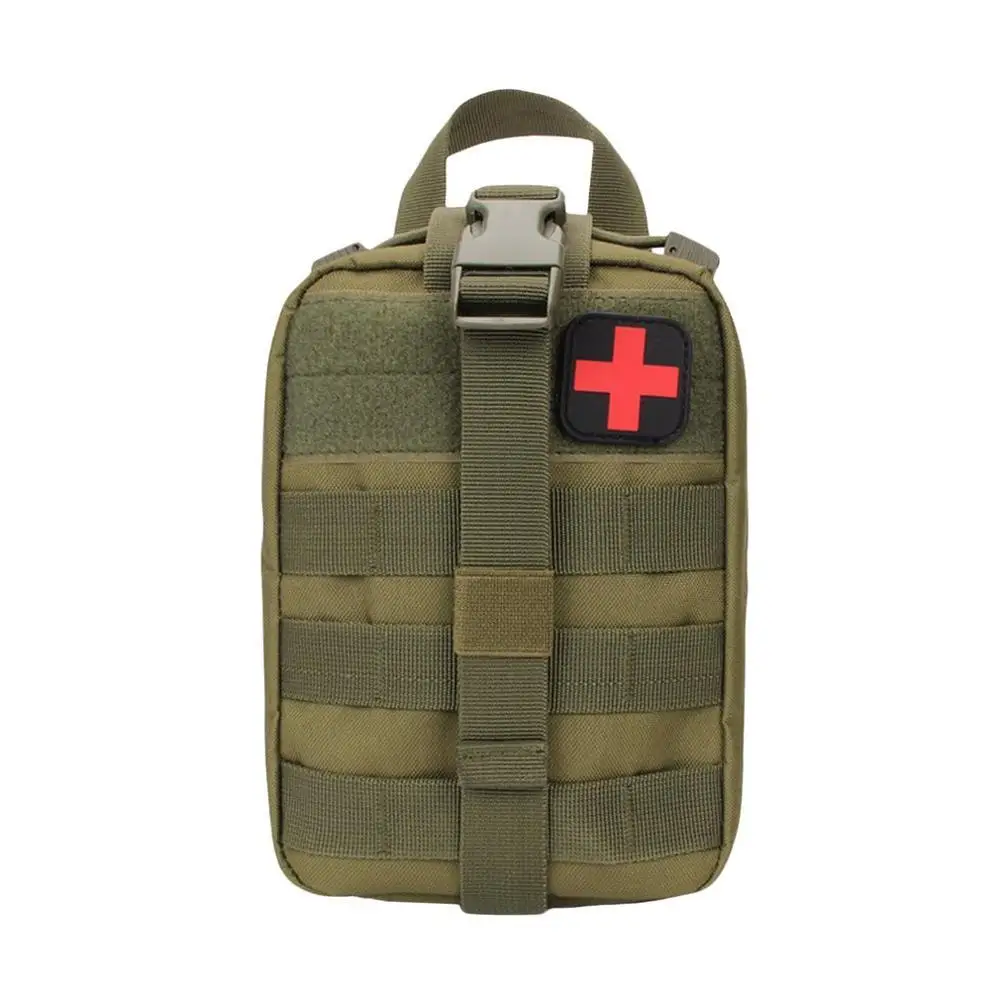 Дорожная сумка для первой помощи, медицинский набор, сумка Molle EMT, Аварийная сумка для выживания, открытая медицинская коробка, большой размер, сумка SOS/посылка - Цвет: Green