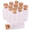 100pcs 10ml Size 22*50*12.5mm Mini Glass Perfume Spice Bottles Tiny Jars Vials With Cork Stopper pendant crafts wedding gift ► Photo 1/4