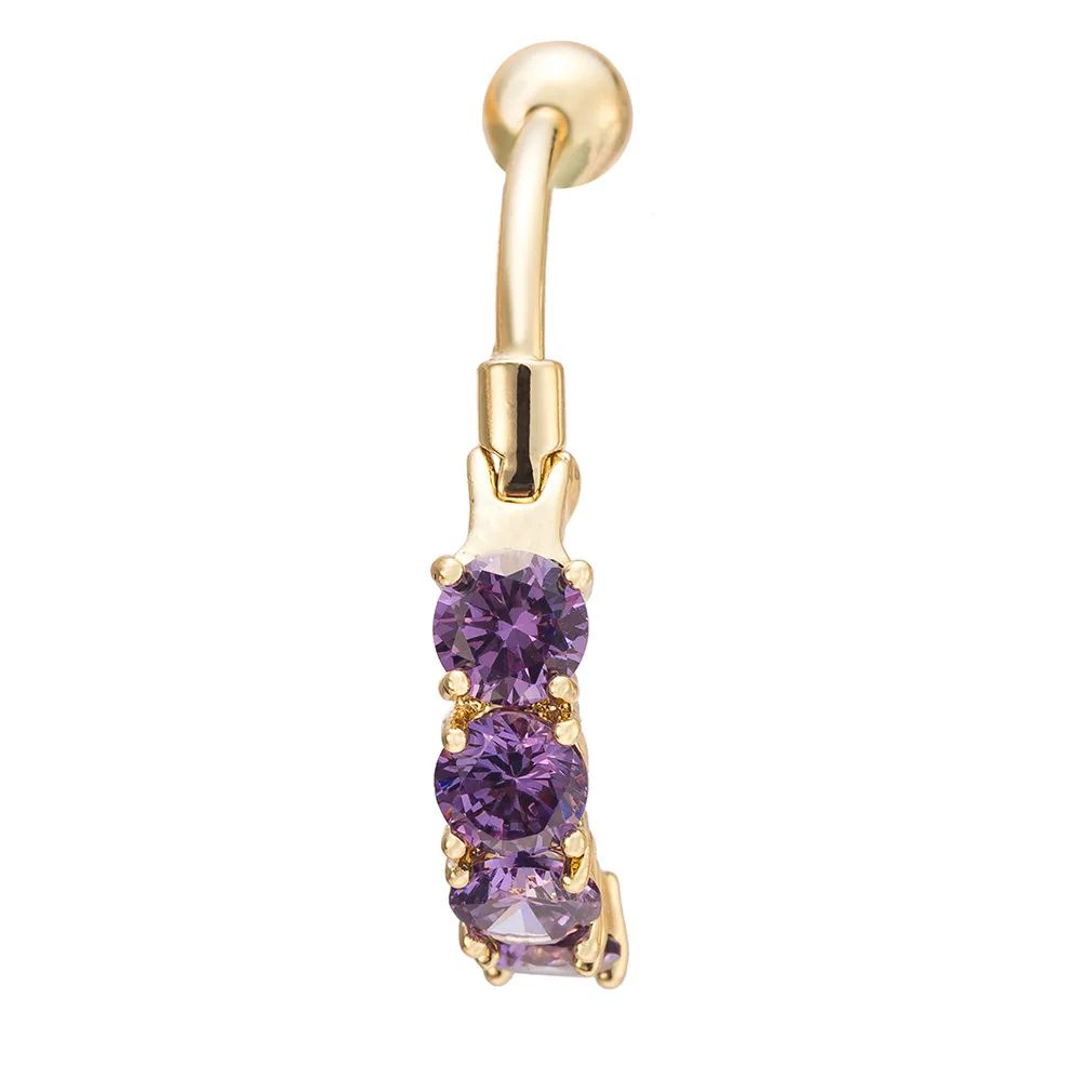 Classic Navel Belly Button Bar Ring Barbell Rhines...