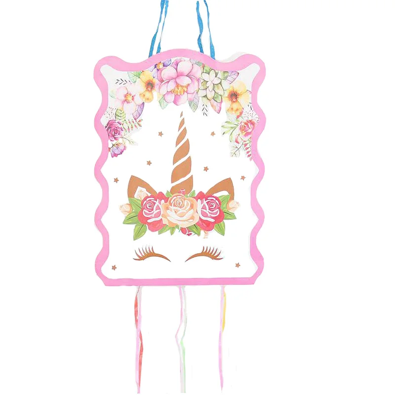 

1Set Unicorn Theme Cartoon Pinata Baby Shower Children's Kids' Birthday Party DIY Decoration Funny Games Supplies kids toys