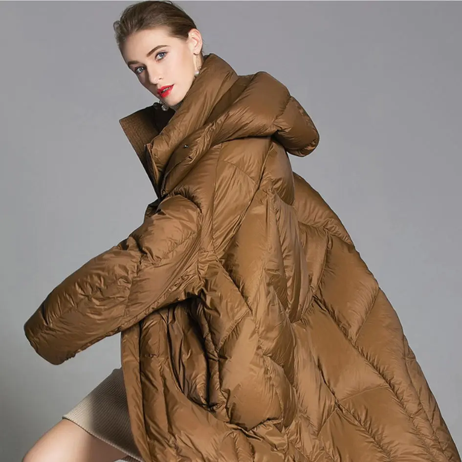 

Winter Large Size Down Jacket Ladies 2019 New Long Section Women's Jacket White Duck Down Thick Down Jacket
