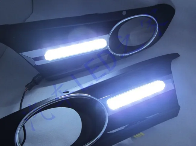 

eOsuns LED DRL daytime running light for Volkswagen VW Jetta Sagitar 2012, wireless switch control, dim control