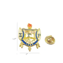 3 шт. 1 лот греческая Sigma гамма Rho Crest щит лацкан заколка для