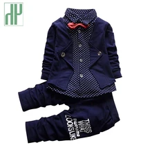 Baby boy clothes spring 2016 formal kids clothes suit 2Pcs boys set baby born gentleman toddler boy clothes birthday dress