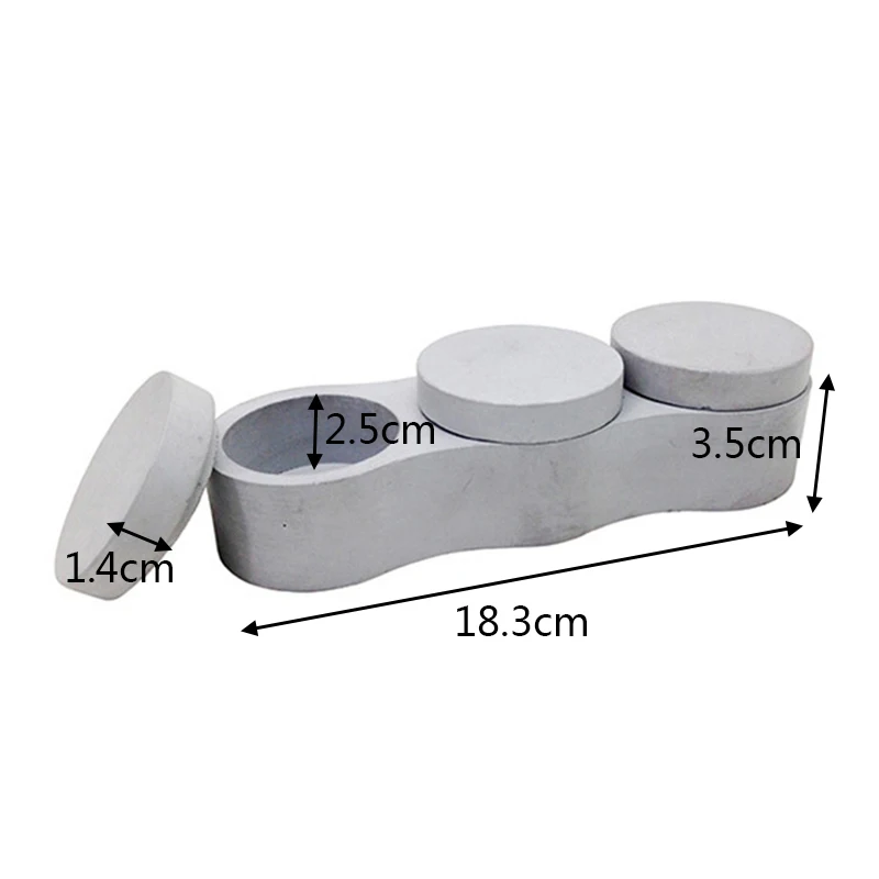 “ Vaso de Cimento Moldes Crânio Geométrica Flowerpot Moldes