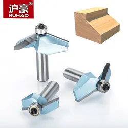 HUHAO 1pcs 1/2" Shank horse nose bit With bearing Industrial Grade Router Bits for wood  Woodworking Tools Milling Cutte endmill