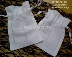 240 шт./лот мода пользу Сумки 4 "X6" идеально подходит для Wonmen платок Белый лен подарки сумки может коллекция красивых свадебные Платки