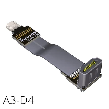 

4Kx2K@60Hz 2.0 D Type High-Speed Micro-HDMI Female to HDMI Cable 90 Degree Angle 20pin FFC FPV Shielded Flat Ribbon Cable A1D4
