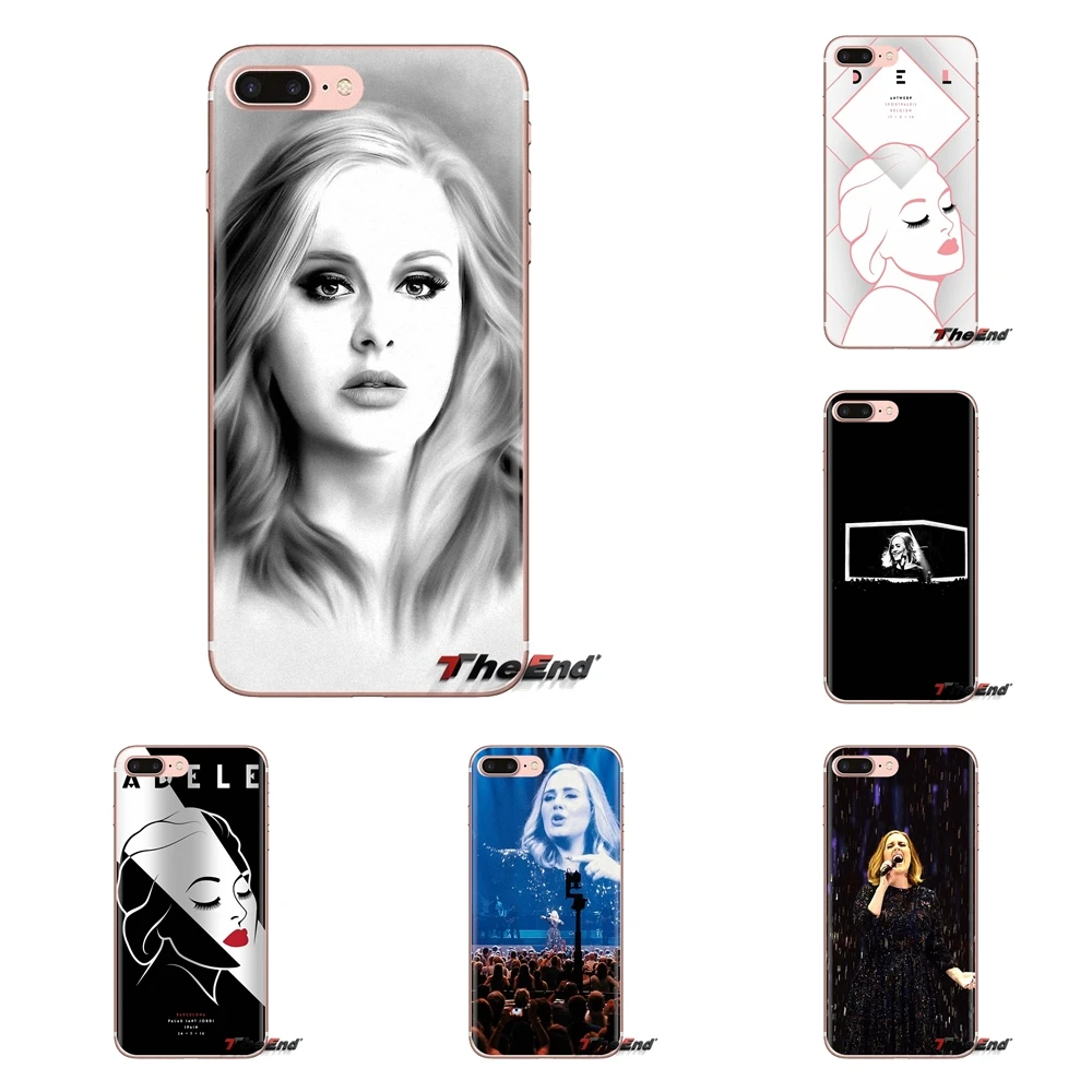 Adele Adkins pop singer Soft Transparent Shell Covers For Samsung Galaxy J1 J2 J3 J4 J5 J6 J7 J8 Plus 2018 Prime 2015 2016 2017 |