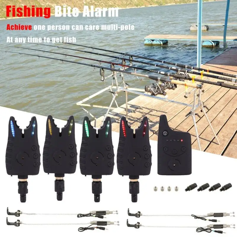 

2019 New Fishing Multivariate Function Tools Portable JY-57-SWK Fishing Bite Alarm Set Sensitivity Alert Sound Indicator Bell