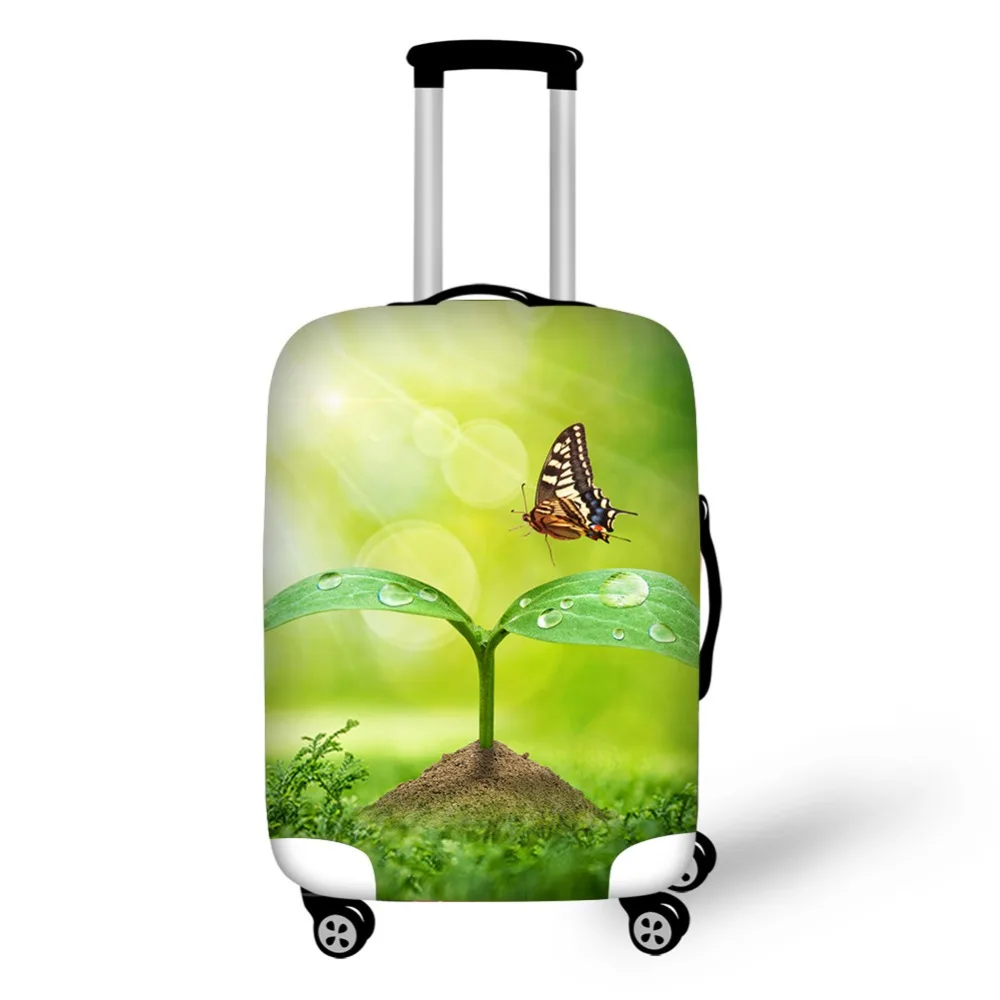 Green life germination travel accessories suitcase protective covers 18-32 inch elastic luggage dust cover case stretchable Green life germination travel accessories suitcase protective covers 18-32 inch elastic luggage dust cover case stretchable