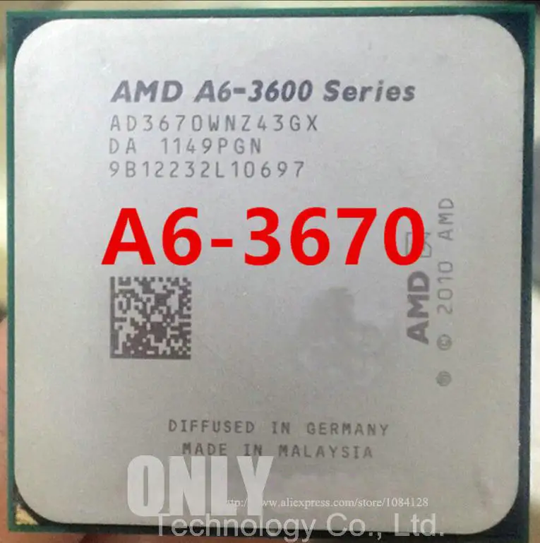 

free shipping AMD A6 3670k 2.7GHz 4MB 100W quad core CPU processor FM1 shipping free scrattered pieces A6-3670k APU a6 3670